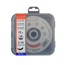 Metalo pjovimo diskas 125x1.0/22mm - 12 vnt ABRABORO® INOX 